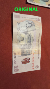 bani falsi 10 lei