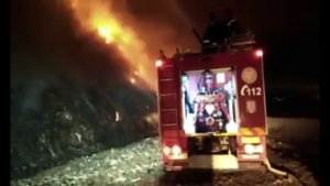 incendiua groapa de gunoi Bacau