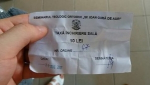 taxa la seminar