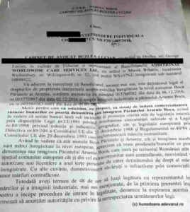 document Arsenie Boca