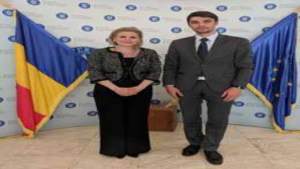 Veaceslav Șaramet cu Myria Vassiliadou