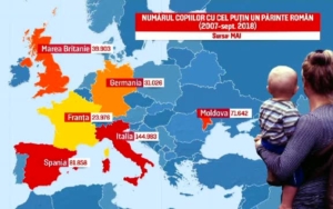 copii romani in afara